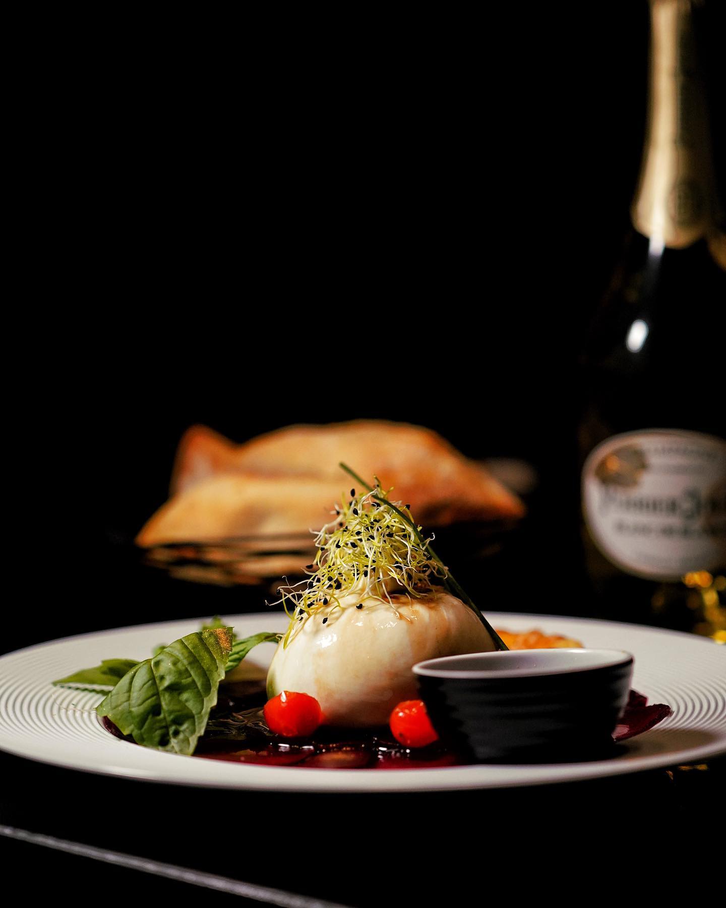 Burrata fruits rouges