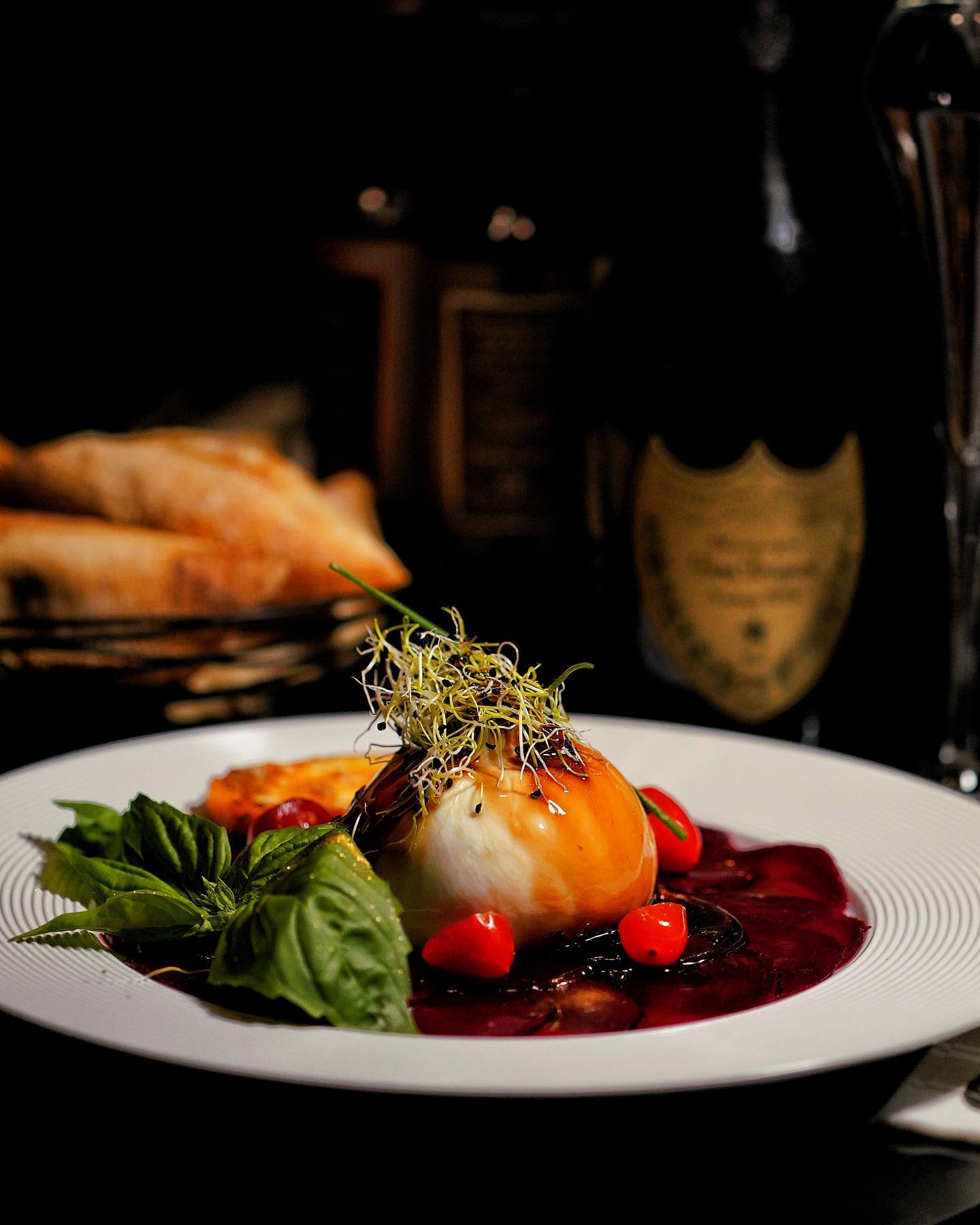 Burrata fruits rouges