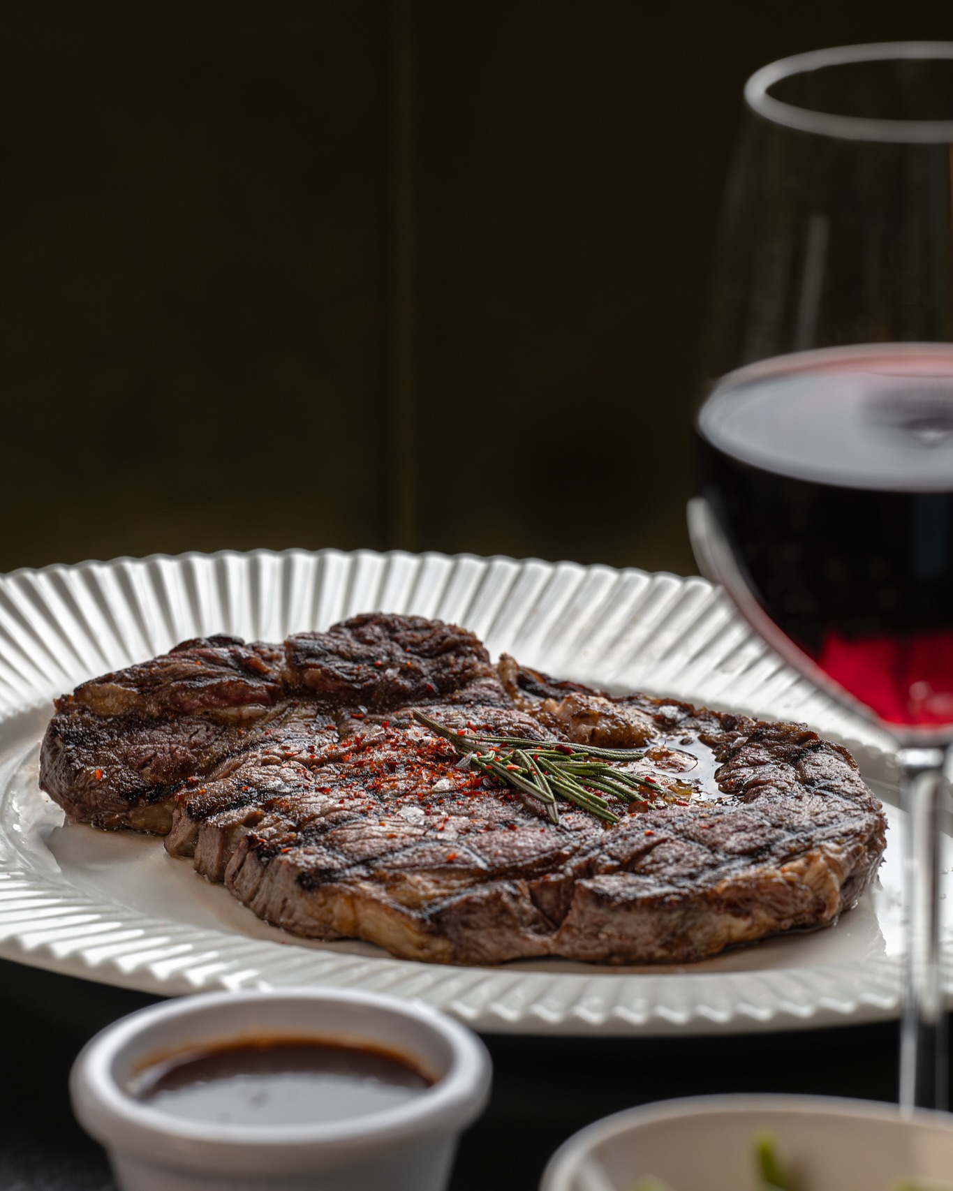 Entrecôte et garnitures